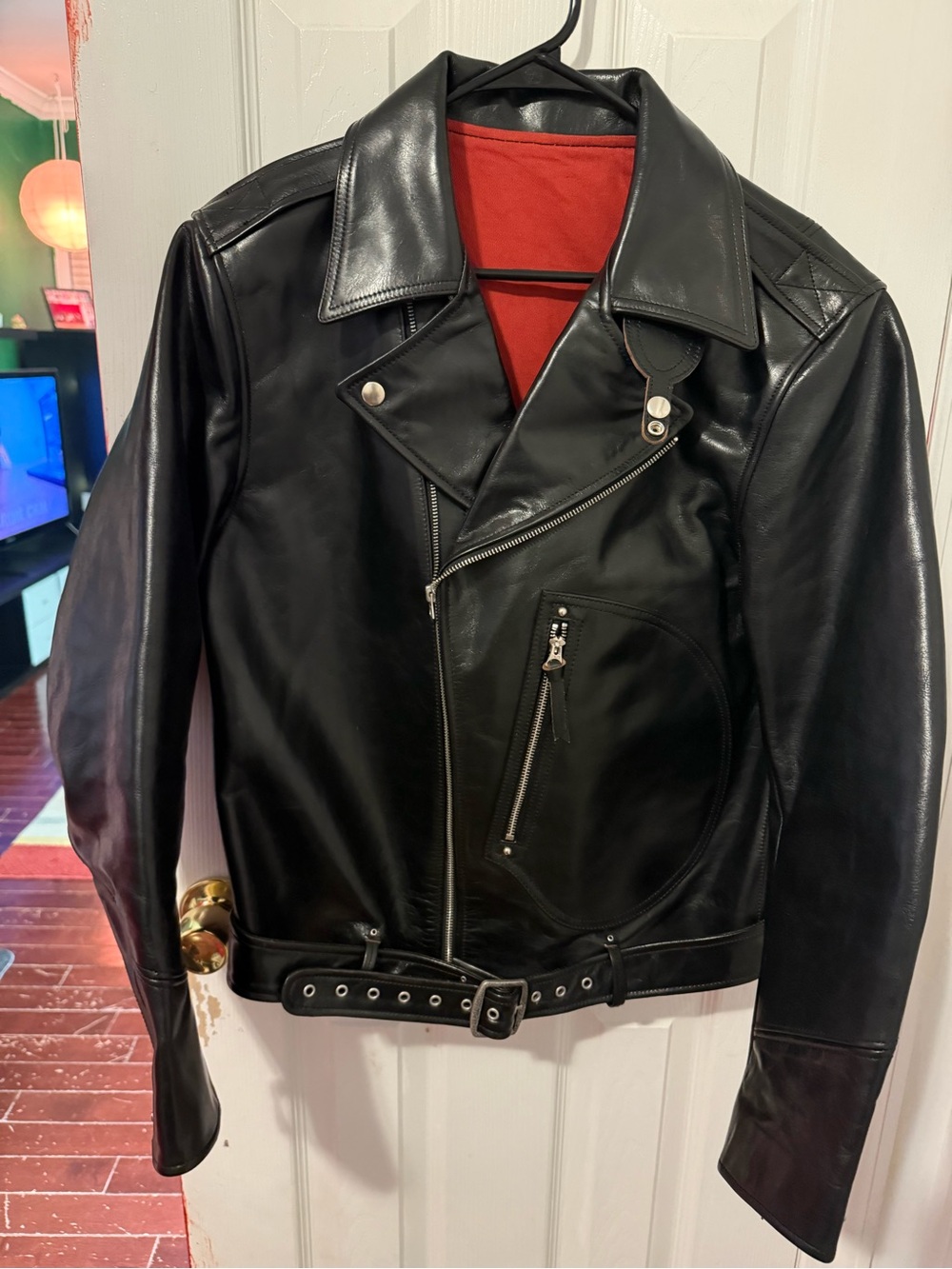 Crush on Retro Leather Togs' Inspired Early-1930s D-Pocket Motorcycle Jacket